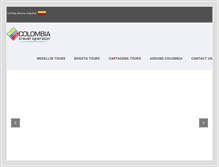 Tablet Screenshot of colombiatraveloperator.com
